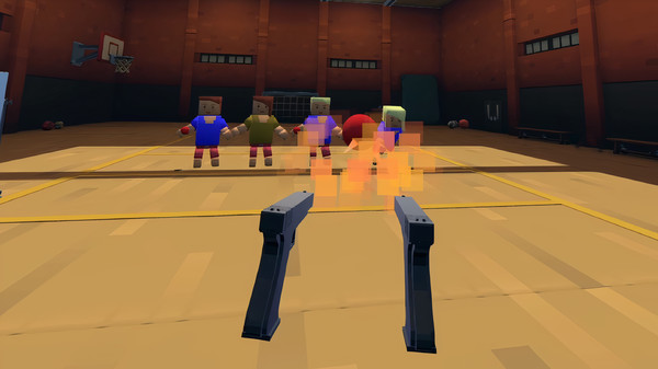 VR Dodgeball Trainer gameplay — gun mode